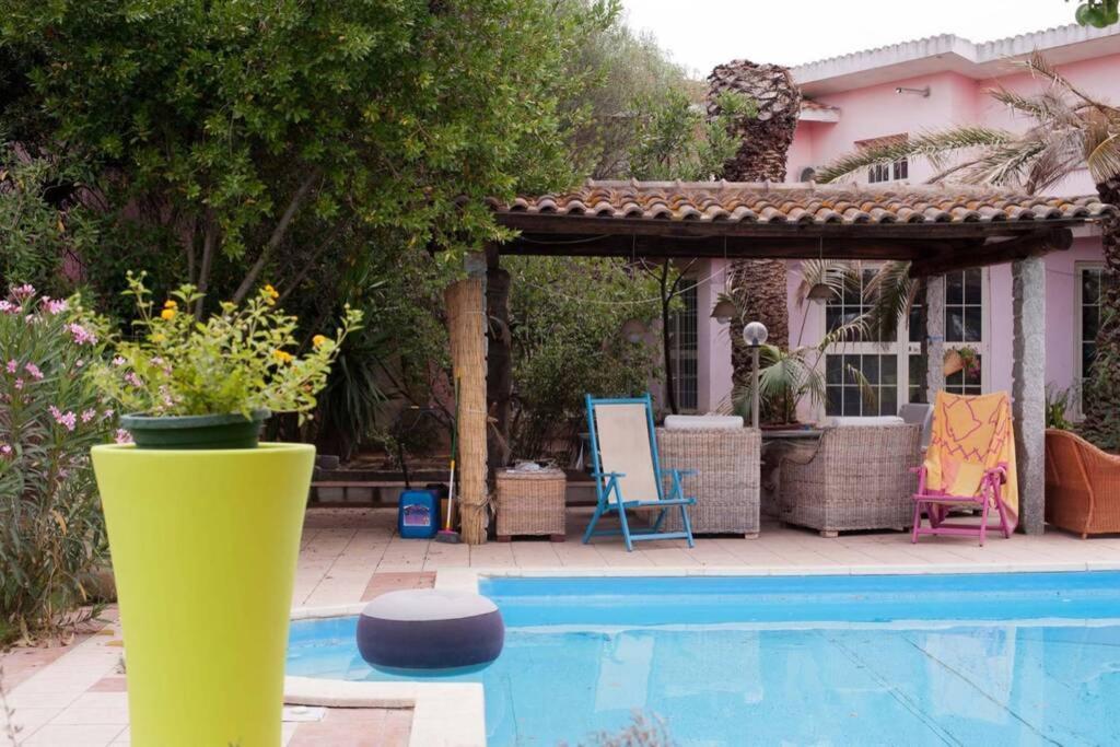 Big Relax Apartment With Swimming Pool And A Peaceful Garden In A Private Villa Sestu Exteriör bild